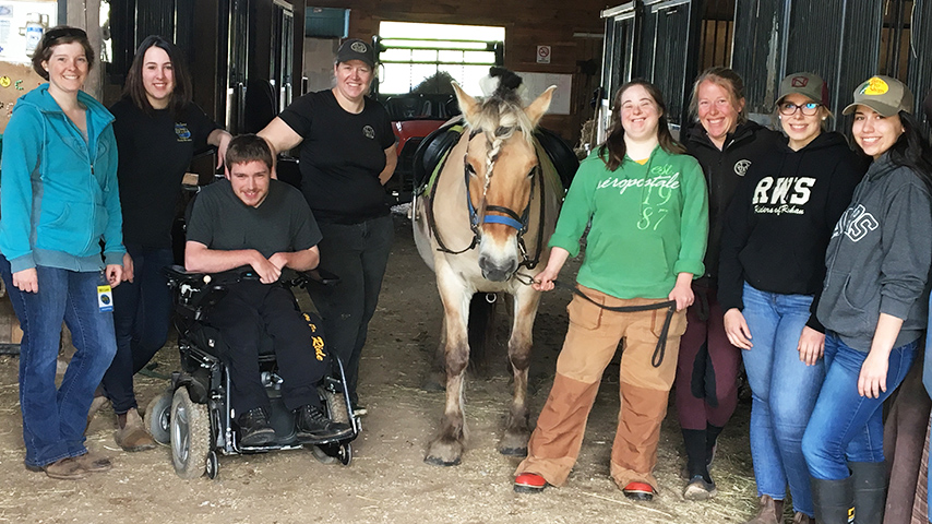 The team of Rohan Woods Stables